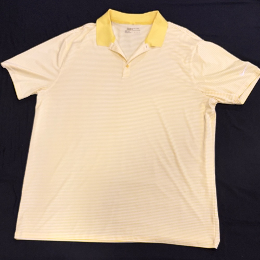 Nike Light Yellow Golf Polo Shirt